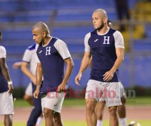 Edwin Rodríguez y Marcelo Santos durante el entrenamiento. Foto: EL HERALDO.