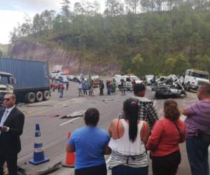 El fatal choque ocurrió en el kilómetro 41 de la carretera CA-5.