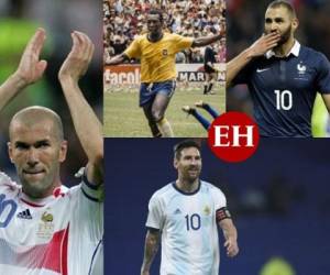 Karim Benzema se ha unido a una larga lista conformada por grandes jugadores en la historia del fútbol. Fotos: AFP y Twitter