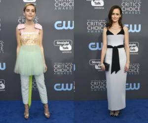 El atuendo que estas guapas actrices utilizaron para la gala de los Critics Choice Awards no encantó a muchos. Fotos: AFP