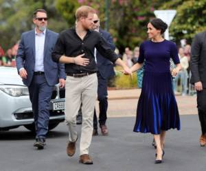 Harry y Meghan no dejaron de mostrar lo enamorados que están. Foto: AFP