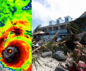 En redes sociales la imagen del ojo del huracán Irma fue calificada como 'la cara de la muerte y la destrucción'. Foto captura Twitter NASA/AFP