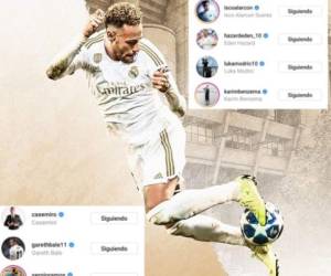 La página Fútbol Gurus en Facebook publicó una imagen de Neymar vistiendo la camiseta del Real Madrid.