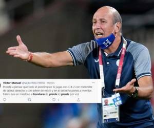 Falero está en el ojo del huracán tras que la afición hondureña lo cuestionara por 'malas decisiones técnicas'.  Foto: AP