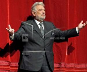 Fotografía proporcionada por la Ópera Metropolitana de Plácido Domingo en el escenario de la Ópera Metropolitana el viernes 23 de noviembre de 2018 en Nueva York.