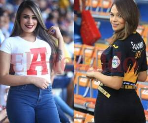 Estas hermosas hondureñas llegaron apoyar a su equipo favorito.