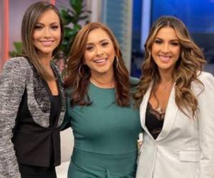 Satcha Pretto, Neida Sandoval y Maity Interiano fueron compañeras en Despierta América. Foto: Instagram