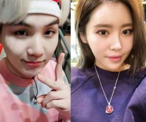 Suga y Suran, artistas K-pop. Fotos cortesía Instagram