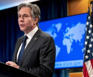 El secretario de Estado de EE. UU., Antony Blinken, dijo el 9 de enero de 2022 que Rusia tenía que elegir entre el diálogo y la confrontación, antes de las conversaciones en Ginebra sobre las crecientes tensiones por Ucrania. Foto:AFP