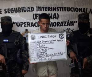Edas Leonel Martínez García es la persona capturada por la Policía Militar de Orden Público.