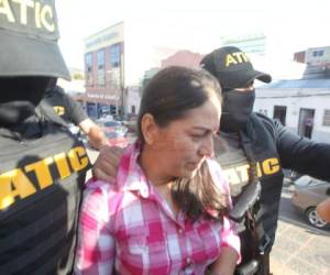 Ilsa Damaris Aguirre es acusada del delito de testaferrato en perjuicio de las arcas del IHSS. (Foto: Johnny Magallanes / EL HERALDO)