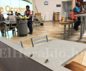 Las moscas buscan el descuido de los visitantes del aeropuerto para pararse sobre sus comidas o bebidas. Foto: EL HERALDO