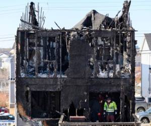 La causa del incendio no se conoció de inmediato. Foto AP