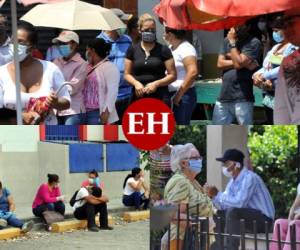 Aglomeraciones y largas filas se siguen registrando a la hora de abastecerse en la sexta semana de confinamiento por el coronavirus. Foto: Marvin Salgado/El Heraldo.