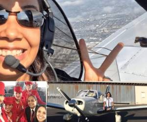 Ihsle Mercado es una talentosa piloto hondureña, quien hoy forma parte de la historia de la aviación del país. Su pasión por los aviones y sobrevolar el cielo la llevó en convertirse en la primera mujer nacida en Honduras en pilotar un jet y un Airbus A320, un avión comercial con capacidad de 220 pasajeros. Fotos: Cortesía Instagram.
