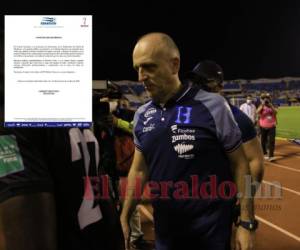 Los aficionados y la prensa hondureño habían pedido la renuncia del DT uruguayo. Foto: EL HERALDO.