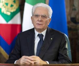 El presidente de Italia, Sergio Mattarella. AP.