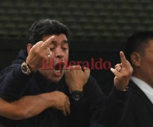 Diego Maradona creó la polémica tras el partido entre Argentina y Nigeria.Foto:AFP