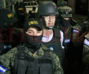 Bajo fuertes medidas de seguridad llegó Saúl Escobar al Umep 1 en el barrio Los Dolores de la capital de Honduras. Foto: Alejandro Amador/EL HERALDO