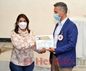 Momento en que presentaron el nuevo sistema para el Hospital Escuela. Foto: Marvin Salgado/El Heraldo