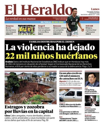 La violencia ha dejado 22 mil niños huérfanos