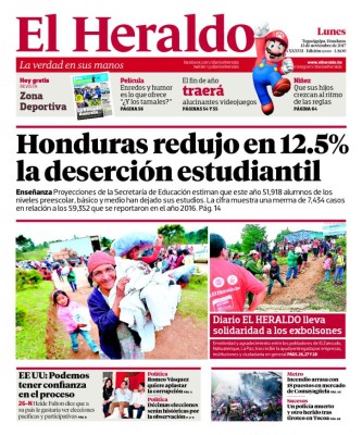Honduras redujo en 12.5% la deserción estudiantil