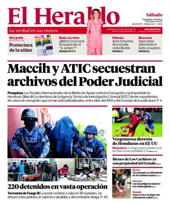 Maccih y ATIC secuestran archivos del Poder Judicial