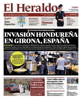 Invasión hondureña en Girona, España