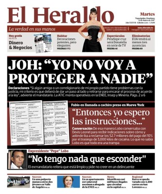 JOH: 'Yo no voy a proteger a nadie'