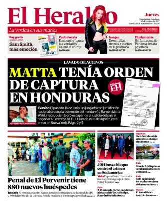 Matta tenía orden de captura en Honduras