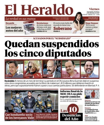 Quedan suspendidos los cinco diputados