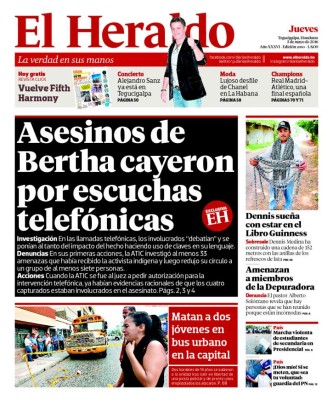 Asesinos de Bertha cayeron por escuchas telefónicas