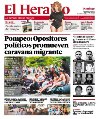 Pompeo: Opositores políticos promueven caravana migrante