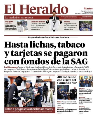 Hasta lichas, tabaco y tarjetas se pagaron con fondos de la SAG