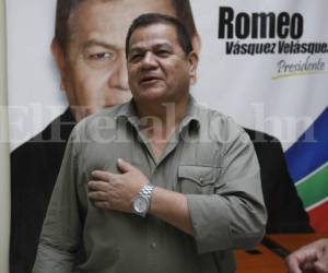 Romeo Vásquez se encuentra en una sala de emergencia del Hospital Militar de la capital de Honduras.
