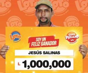 Jesús Salinas, el afortunado hondureño que se convierte en el ganador número 233.
