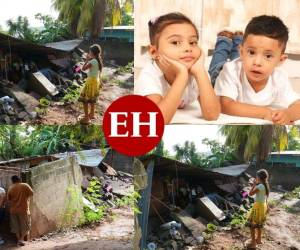 Los hermanitos Dilan José Menjívar Lara (5) y Dianny Kristely Menjívar Lara (7) fallecieron la noche del jueves tras que un muro de su vivienda colapsara.
