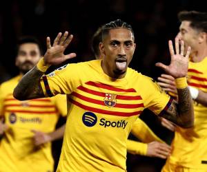 Raphinha y sus goles con Barcelona ante PSG en Champions League