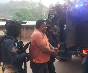 Momento en que el extraditable hondureño, Mario Mejía Cubillas, llegó a Tegucigalpa.