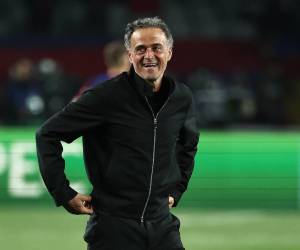 Luis Enrique no ocultó su alegría por poder pasar a semifinales con el PSG.