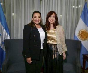 Castro y Fernández se reunieron el pasado 26 de enero previo a la toma de posesión de la hondureña.