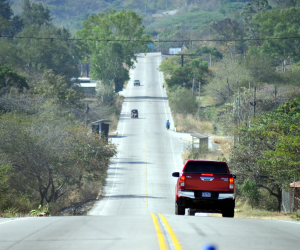 La carretera al sur de Honduras se encuentra en buen estado, son pocos los baches que hay a lo largo del trayecto.