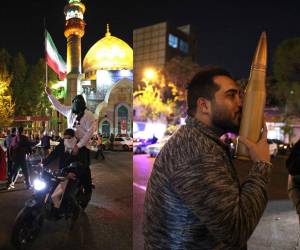 A pesar de tratarse de una agresión que podría iniciar un conflicto, ciudadanos iraníes salieron a las calles a celebrar el ataque aéreo contra Israel.