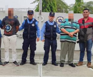 Los presuntos abusadores fueron arrestados por agentes de la DPI en el sector de Ticamaya