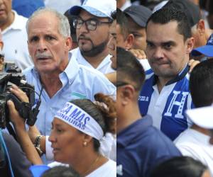 El excandidato presidencial, Nasry Afura, asistió a la movilización denominada “Gran Marcha por Honduras”.