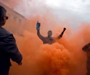 APTOPIX Greece Flour War