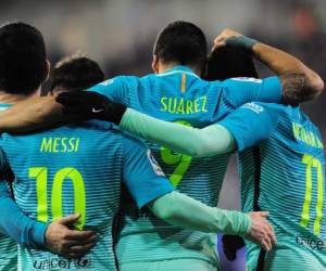 Messi, Suárez y Neymar anotaron ante el Eibar y pusieron al Barcelona a 2' puntos del Madrid, que tiene un partido menos (Foto: Agencias/AFP / EL HERALDO Honduras / Noticias EL HERALDO / Deportes EL HERALDO)