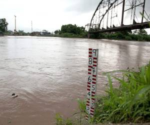 Los niveles del río Ulúa se han incrementado en las últimas horas.