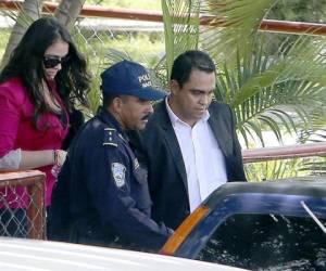 La exmodelo Ilsa Molina se presentó ayer a declarar ante el Ministerio Público. (Foto: David Romero)