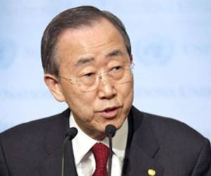 El Secretario General de la ONU, Ban Ki-monn.